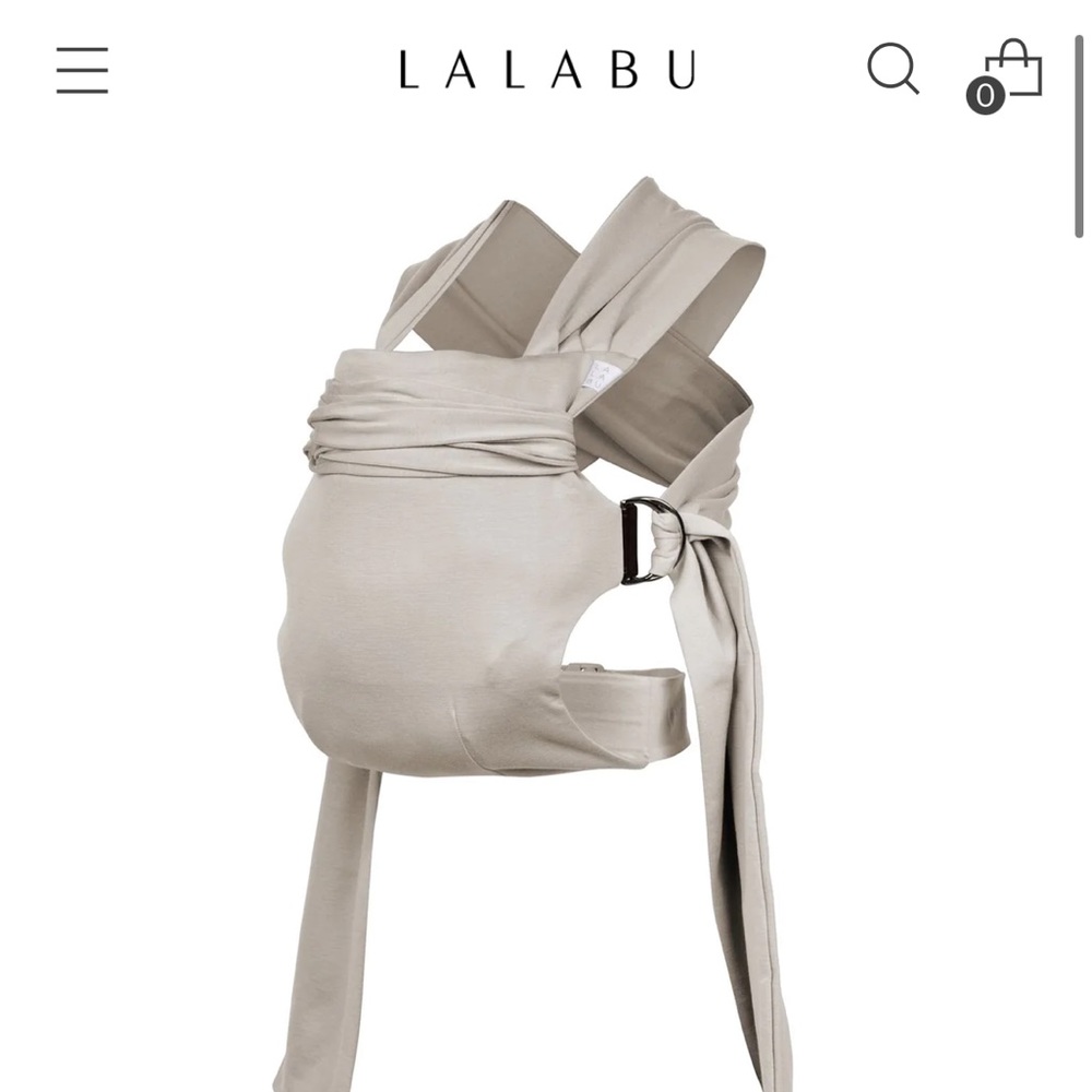 Lalabu simple wrap carrier color natural